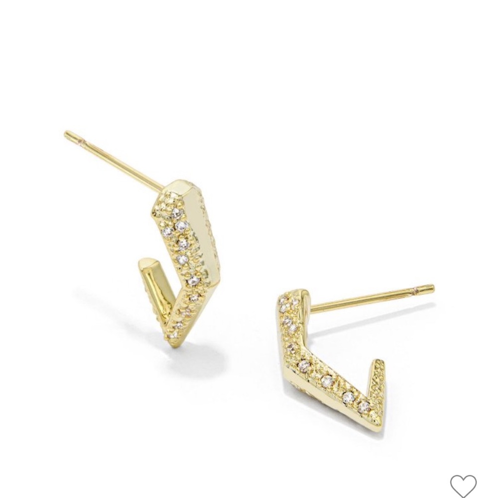 NWT Kendra Scott Gold Plated Huggie Earrings